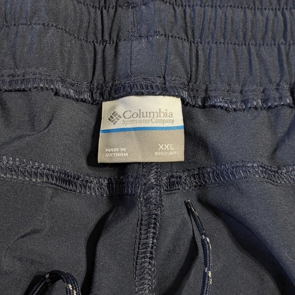 Columbia Omni Shade blue pants XXL 2XL drawstring, elastic cuffs - Picture 5 of 14